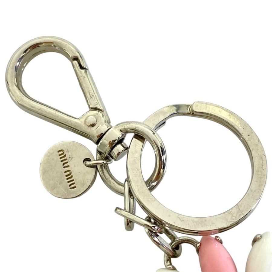 miu miu（ミュウミュウ） バッグチャーム キーリング キーホルダー