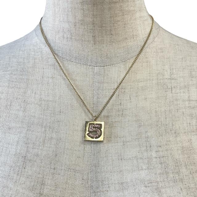 シャネル CHANEL ネックレス No.5 ラインストーン ゴールド CHANEL（シャネル） No.5 ネックレス ペンダント アクセサリー 小物
