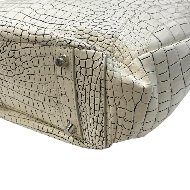 極美品✨️ CRESCEND クレッシェンド 牛革 クロコ型押し トートバッグ CRESCEND クレッシェンド トートバッグ ハンドバッグ 手持ち鞄