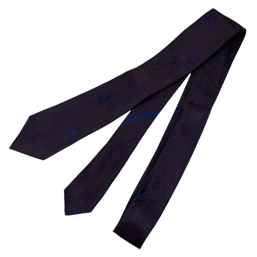 Berluti（ベルルッティ） 美品 カリグラフィ ネクタイ レギュラータイ