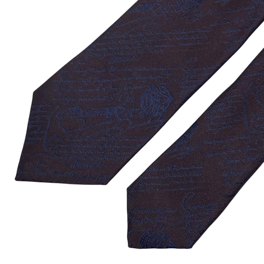 Berluti（ベルルッティ） 美品 カリグラフィ ネクタイ レギュラータイ