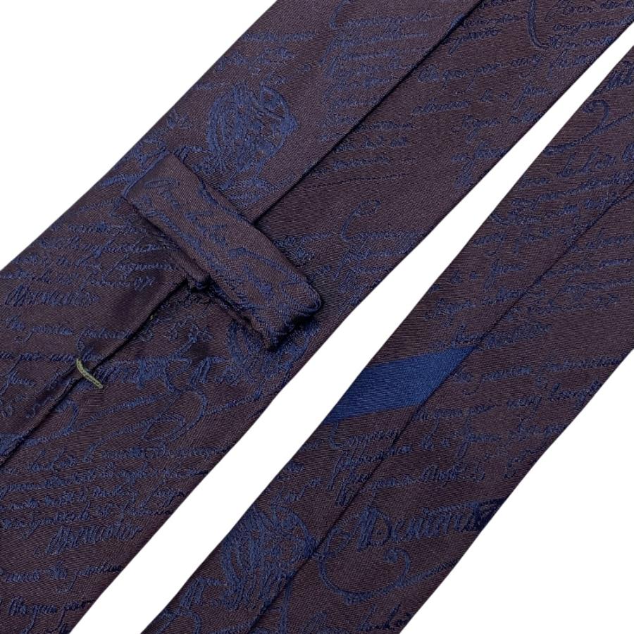 Berluti（ベルルッティ） 美品 カリグラフィ ネクタイ レギュラータイ