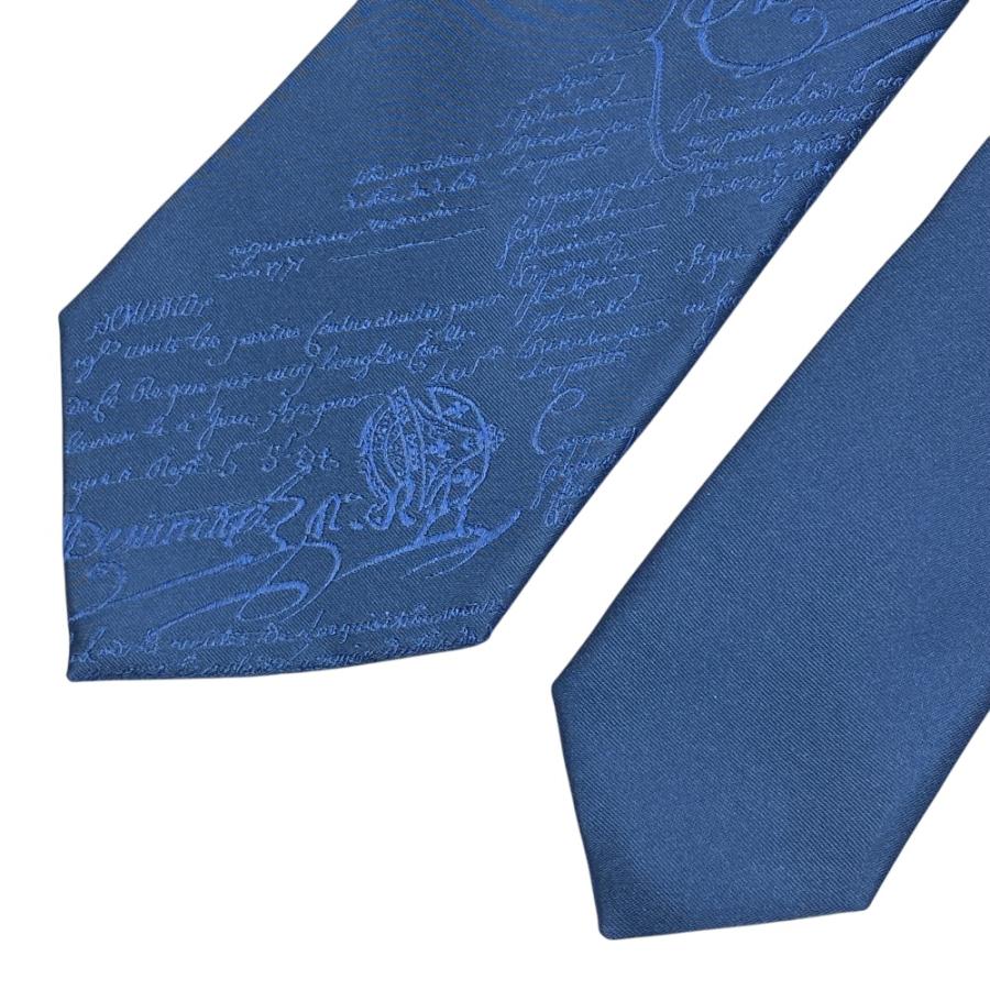 【極美品】Berluti ベルルッティ カリグラフィー シルク ネクタイ Berluti（ベルルッティ） カリグラフィ ネクタイ レギュラータイ