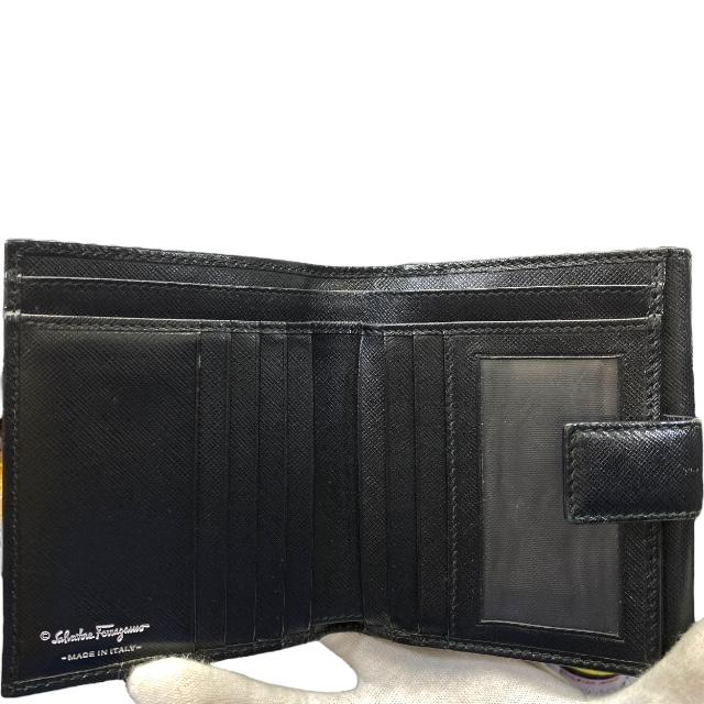 極美品✨サルヴァトーレフェラガモ　二つ折り財布　小銭入れ付き　ブラック　レザー 楽天市場】☆Black Friday限定！ポイント最大10倍☆Ferragamo