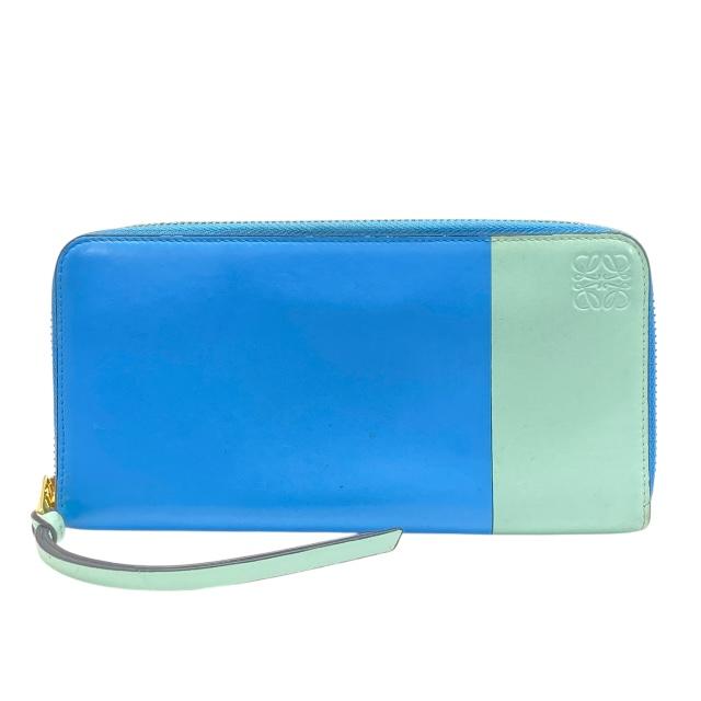 LOEWE ロエベ/アナグラムオロラウンドファスナー長財布/192.73.E51/101***/Aランク/89【中古】 LOEWE（ロエベ） アナグラム ラウンドファスナー ロングウォレット 長