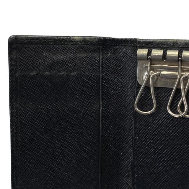 【極美品】PRADA プラダ 6連 キーケース コンパクト ロゴ レザー グレー PRADA（プラダ） M222A 6連 キーケース コンパクト トライアングルロゴ