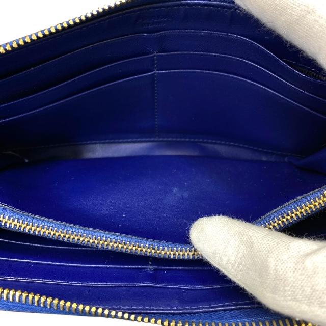 PRADA プラダ ヴィッテロ レザー フラップ 長財布 美品 1221-⑦