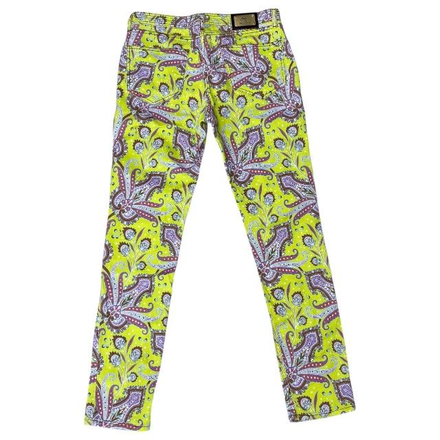 ETRO エトロ ペイズリー ジャガード織 デニムパンツ ペガサス 34 洗える ETRO（エトロ） パンツ ボトムス デニム ジーンズ 長ズボン 総柄