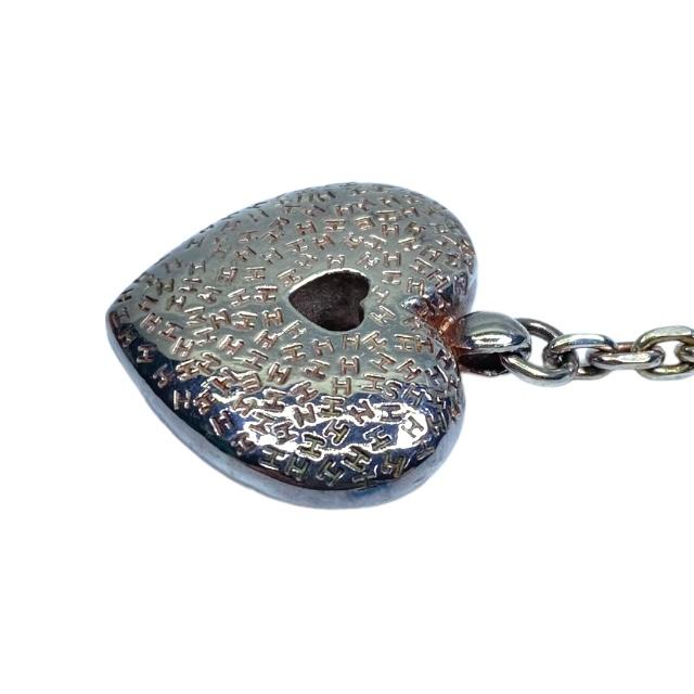 HERMES ハート型ロックキーホルダー HERMES エルメス トゥーブー チャーム キーリング キーホルダー