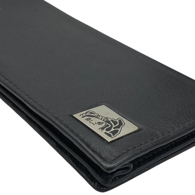VERSACE ブラック 二つ折り長財布 VERSACE ヴェルサーチェ ベルサーチ 二つ折り長財布 ブランド ラ