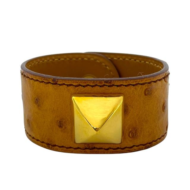 エルメス メドール ブレスレット バングル ブラウン ゴールド HERMES HERMES（エルメス） メドール ブレスレット バングル アクセサリー