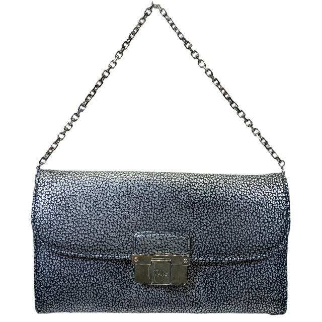 Christian Dior ウォレットチェーン シルバー Dior】クリスチャンディオール ロゴバー ウォレットチェーン