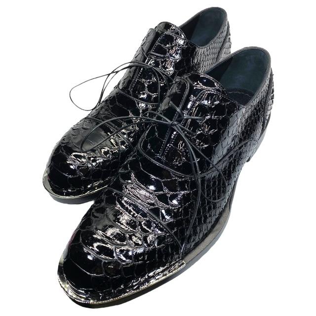 LOUIS VUITTON ブラックドレスシューズ25.5センチ
