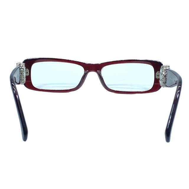 シャネルCHANEL メガネストラップ キャンバス パープル.