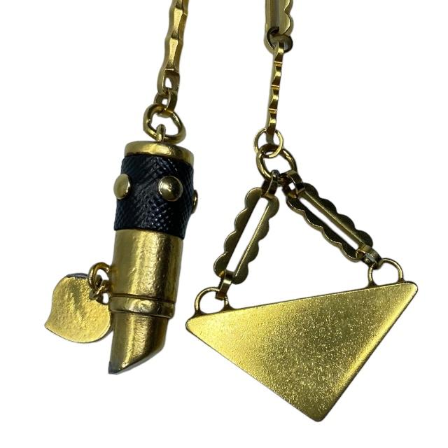 正規品‼️ 超美品 PRADA プラダ キーリング チャーム 三角ロゴ