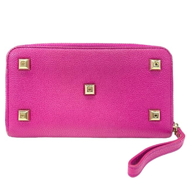極美品　Salvatore Ferragamo ガンチーニ 長財布 ピンク FERRAGAMO（フェラガモ） Salvatore Ferragamo ガンチーニ 長財布 財布