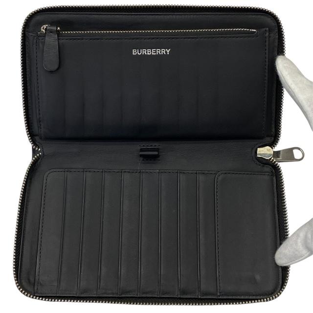 ✨新品未使用✨BURBERRY◆バーバリー ◆フルレザー◆黒ブラック◆長財布 BURBERRY バーバリー 長財布 財布 レディース レザー TB