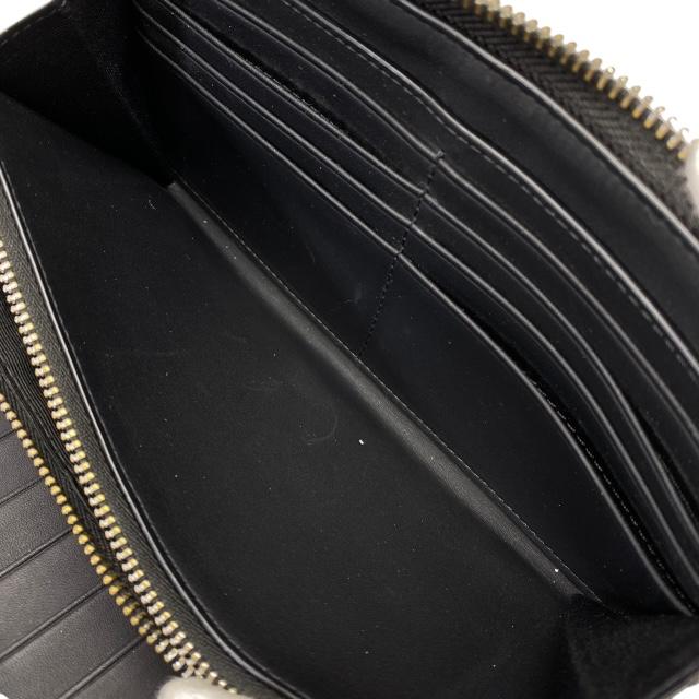 未使用BURBERRYレザー長財布　オーガナイザー　ロンドンチェック　紺　袋付き BURBERRY バーバリー 長財布 財布 二つ折り財布 オーガナイザー