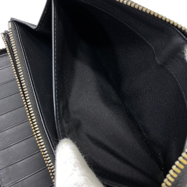 未使用BURBERRYレザー長財布　オーガナイザー　ロンドンチェック　紺　袋付き BURBERRY バーバリー 長財布 財布 二つ折り財布 オーガナイザー