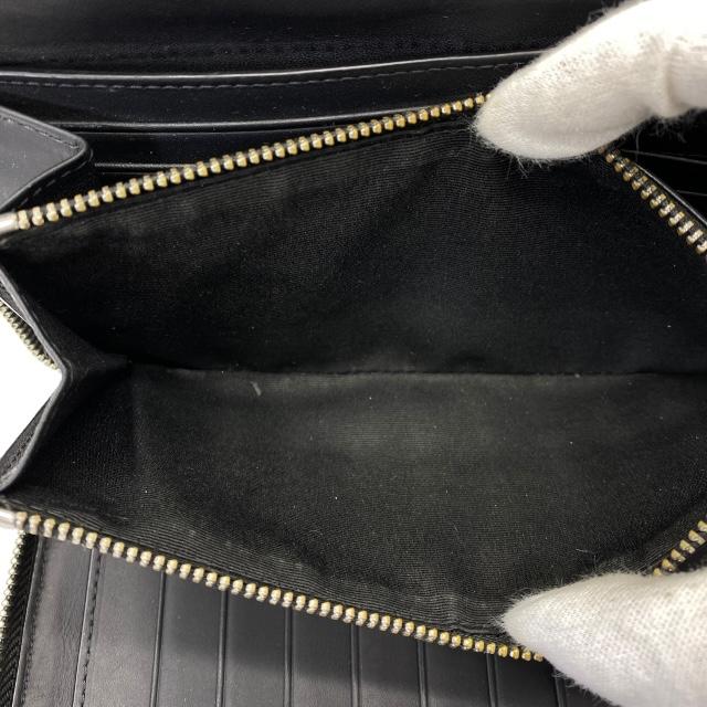 未使用BURBERRYレザー長財布　オーガナイザー　ロンドンチェック　紺　袋付き BURBERRY バーバリー 長財布 財布 二つ折り財布 オーガナイザー
