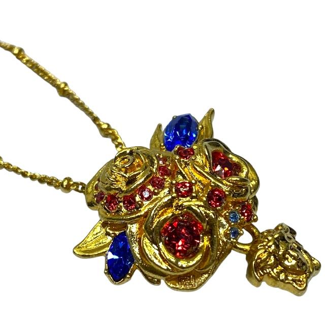 VERSACE ヴェルサーチ メドゥーサ スター ネックレス　ラインストーン レディース VERSACE ヴェルサーチ メドゥーサ スター ネックレス