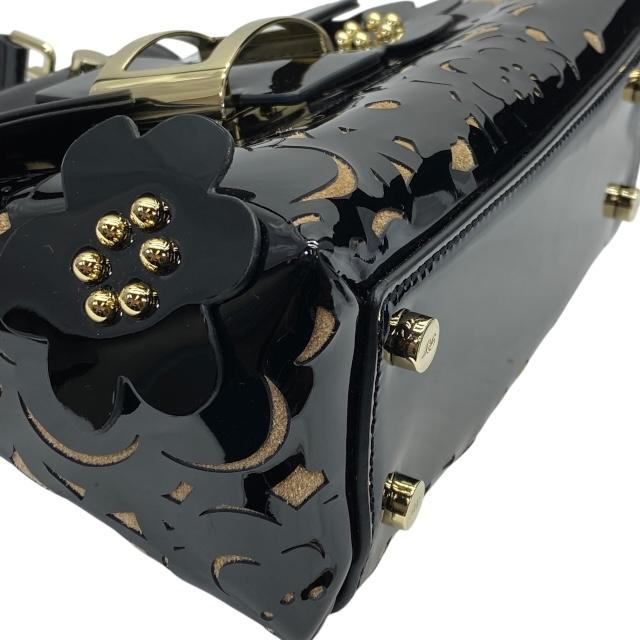 ロジェヴィヴィエ・ビジュー付き黒パーティーバッグ(超美品)✨ 煌めきのシューズ＆バッグで冬の装いに華やぎを［ロジェ ヴィヴィエ