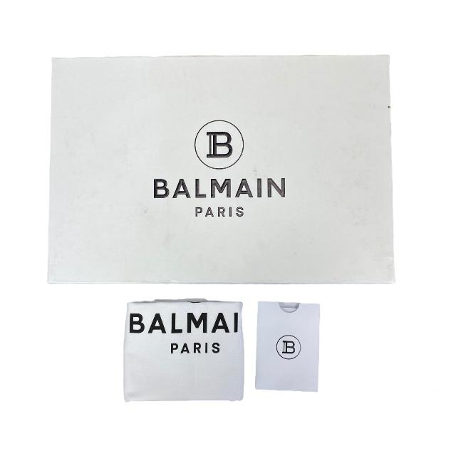 関税込 BALMAIN バルマン サイドロゴレザーサンダル BALMAIN