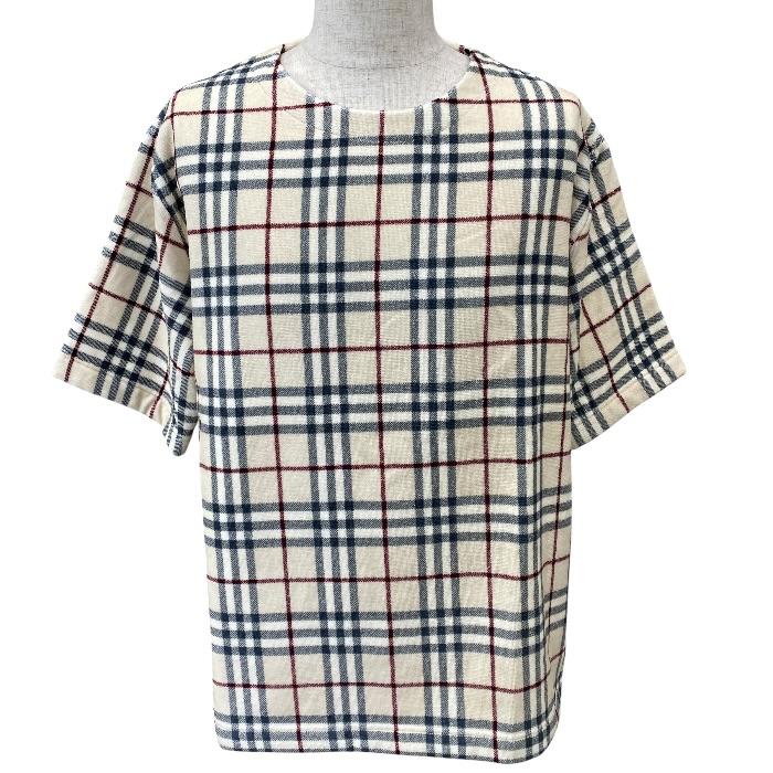 BURBERRY バーバリー 半袖 Tシャツ ノバチェック 4Y104cm BURBERRY（バーバリー） 未使用 ノバチェック パイル地 Tシャツ プル