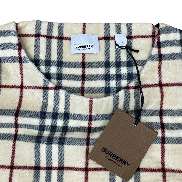BURBERRY バーバリー 半袖 Tシャツ ノバチェック 4Y104cm BURBERRY（バーバリー） 未使用 ノバチェック パイル地 Tシャツ プル