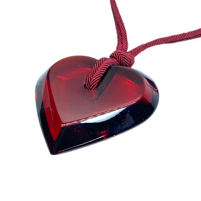 ✨️可愛い✨️Baccarat ハート型 ペンダント レッド 美品✨ バカラ ネックレス ペンダント ハート レッド - メルカリ
