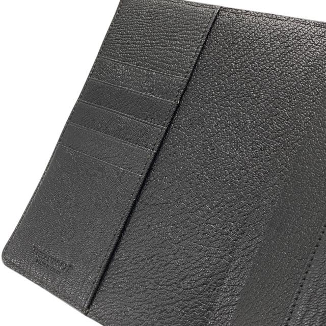 TIFFANY\u0026Co. ティファニー 手帳カバー ノートカバー システム手帳 アジェンダ レザー ブラックの画像