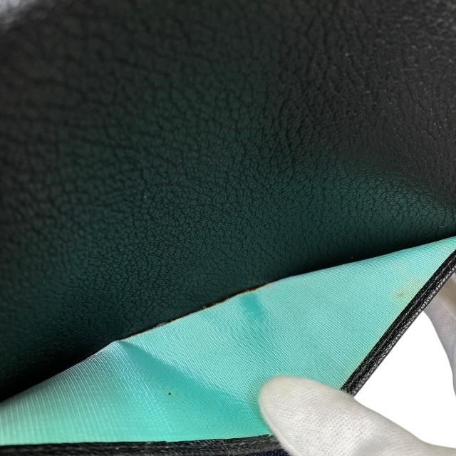 TIFFANY\u0026Co. ティファニー 手帳カバー ノートカバー システム手帳 アジェンダ レザー ブラックの画像