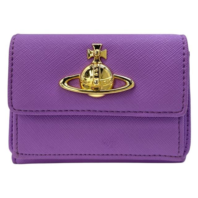 Vivienne Westwood 三つ折り財布 パープル Vivienne Westwood - 新品 ヴィヴィアン ウエストウッド