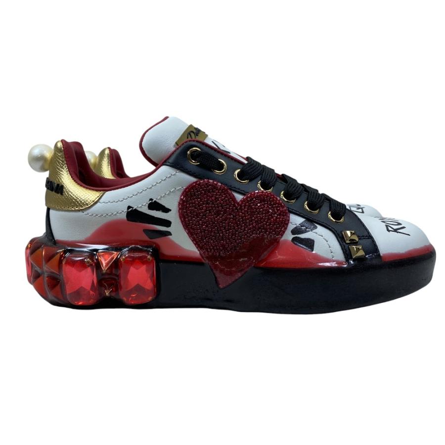 DOLCE & GABBANA レッド スパンコール Dolce & Gabbana レッド スパンコール スニーカー Dolce & Gabbana