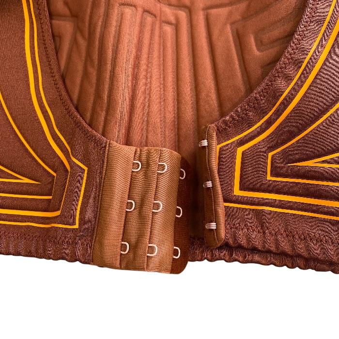 未使用 FENDI フェンディ ブラトップ スポーツトップ トレーニングウェア FFロゴ FAF106A7Z0 ナイロン ポリウレタン オレンジ (サイズ44)_6