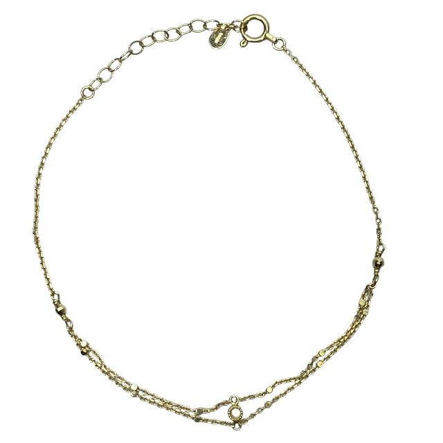 SIENA ROSE ゴールドチェーンブレスレット SIENA ROSE シエナ ゴールド チェーン ブレスレット 2連