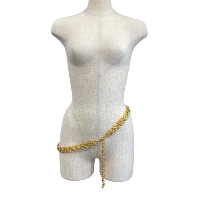 Christian Dior チェーン ベルト ヴィンテージ ゴールド 美品 Christian Dior クリスチャンディオール ヴィンテージCD