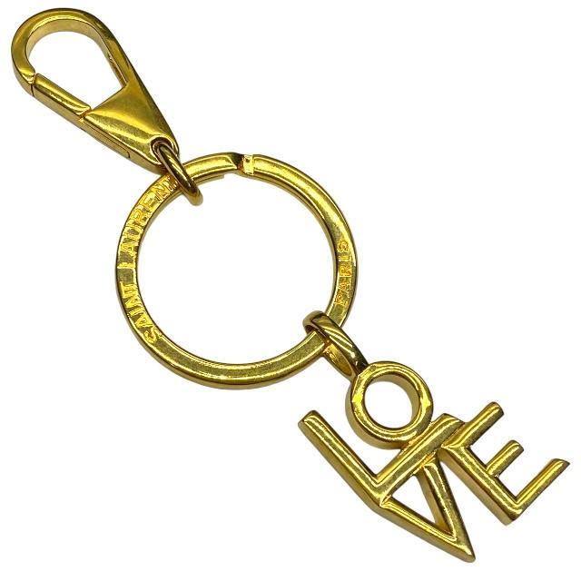SAINT LAURENT 【未使用】SAINT サンローラン LOVE キーホルダー 