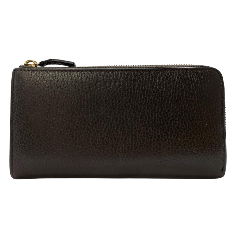 GUCCI ブラウン レザー 長財布 【公式通販】