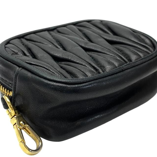 正規品　MIU MIU 小型ポーチ ミュウミュウ miu miu ポーチミニバッグ 5NG010・049 カカオ×GD