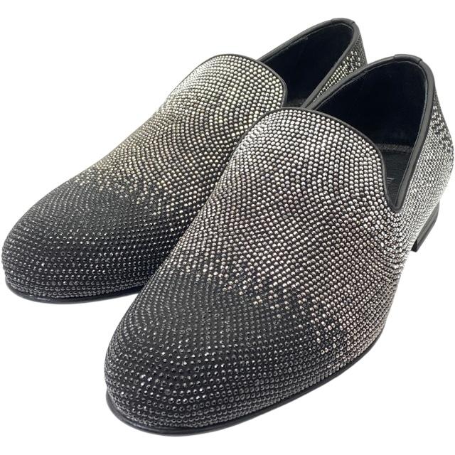 美品✨ジミーチュウ　スタースタッズ/メタル　オールレザー　シューズ/スリッポン JIMMY CHOO（ジミーチュウ） 【未使用】JIMMY CHOO スタッズ
