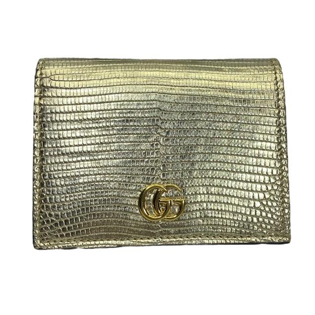 ◇グッチ◇GGマーモント/二つ折り財布/456126/レザー/ブランド GUCCI グッチ 財布 レディース メンズ ブランド 二つ折り財布