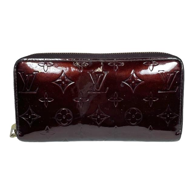 LOUIS VUITTON M91536 長財布 モノグラム ヴェルニ ラウンドファスナー