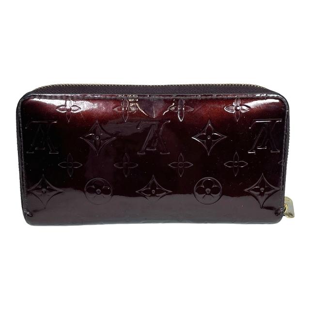 LOUIS VUITTON M91536 長財布 モノグラム ヴェルニ ラウンドファスナー