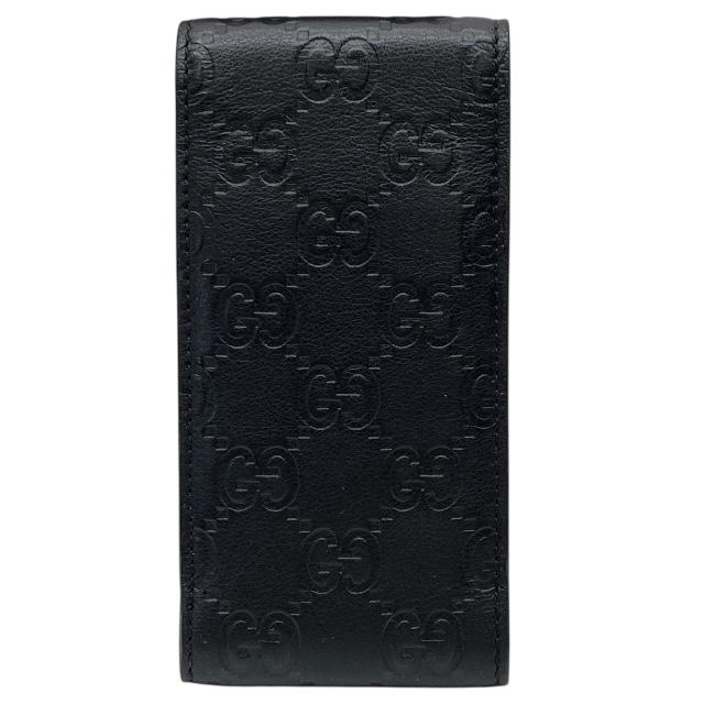 GUCCI（グッチ） グッチシマ シガレットケース ブラック カーフ 181716