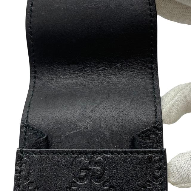 GUCCI（グッチ） グッチシマ シガレットケース ブラック カーフ 181716
