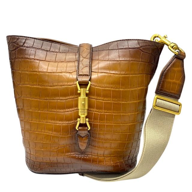 美品 グッチ ニュージャッキー 斜め掛け ショルダーバッグ 380579 レザー レディース GUCCI 【1-0138566】 GUCCI - 美品 グッチ ニュージャッキー 斜め掛け ショルダーバッグ