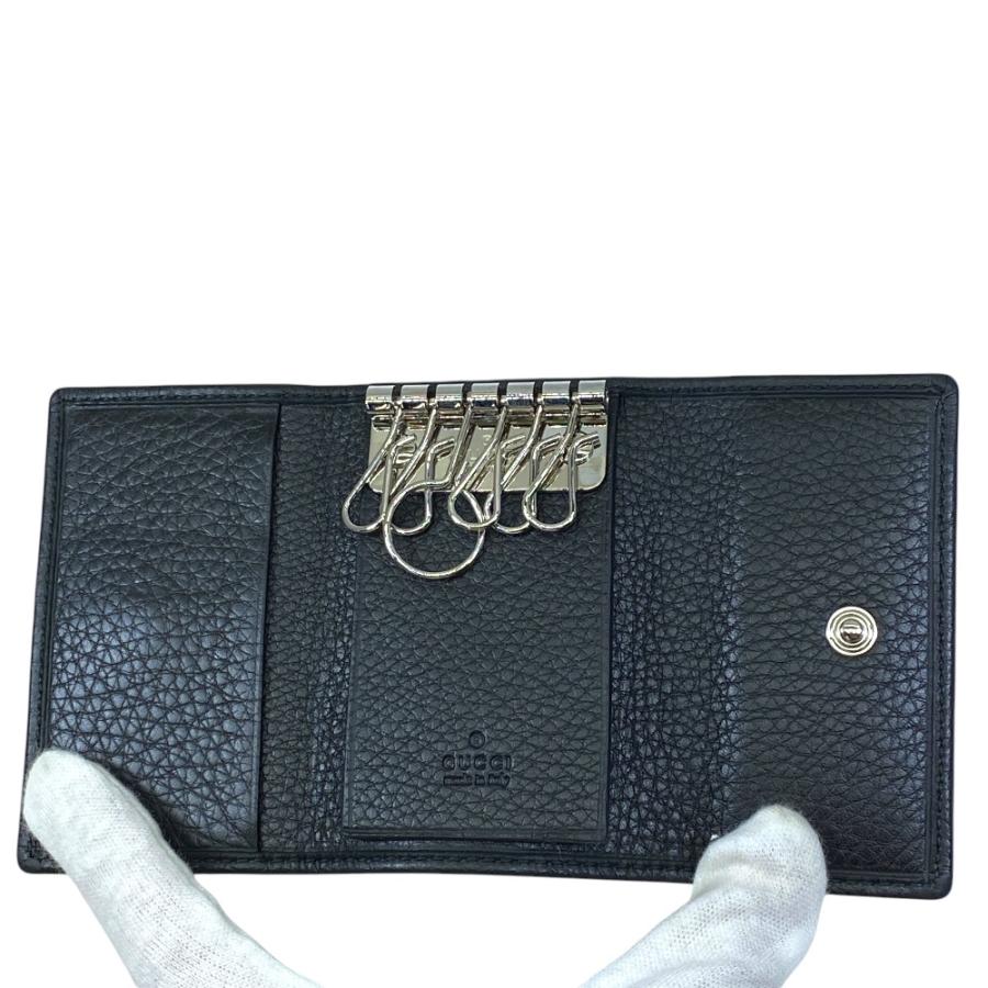 グッチ ソーホー レザー キーケース GUCCI（グッチ） ソーホー インターロッキングG キーケース キーリング