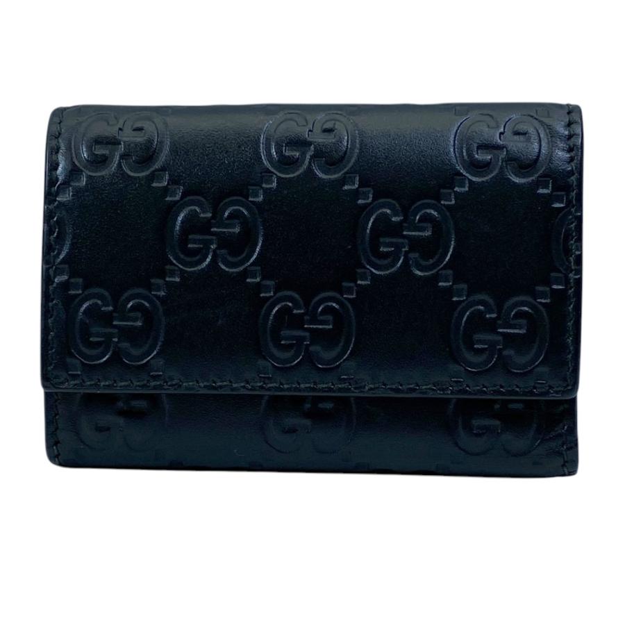 GUCCI（グッチ） GGシマ キーケース キーリング 6連 138093 レザー
