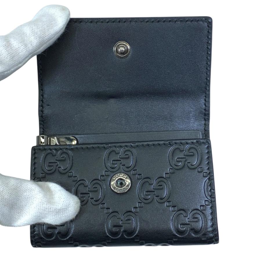 GUCCI（グッチ） GGシマ キーケース キーリング 6連 138093 レザー